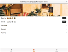 Tablet Screenshot of hotelmassimodazeglio.it